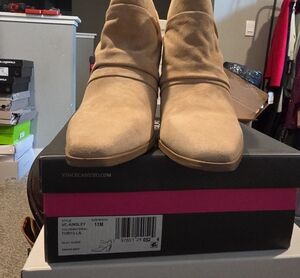Vince Camuto Tortilla Suede Pointed Toe Ankle Booties